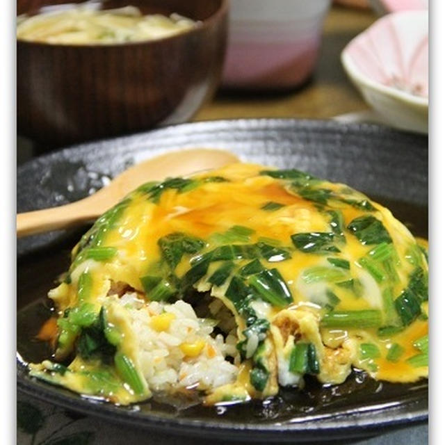 ほうれん草のとろとろ天津チャーハン