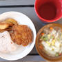 冷凍食品とお惣菜をつかって、包丁まな板無しの朝ごはん(^^)