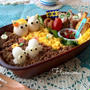 うずらの卵で♡ムーミンとフローレンのお弁当