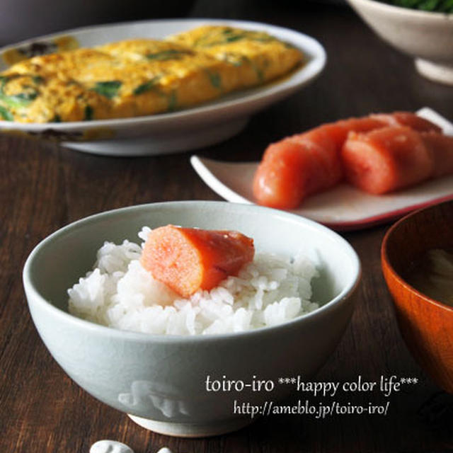 明太子が主役のお昼ごはん