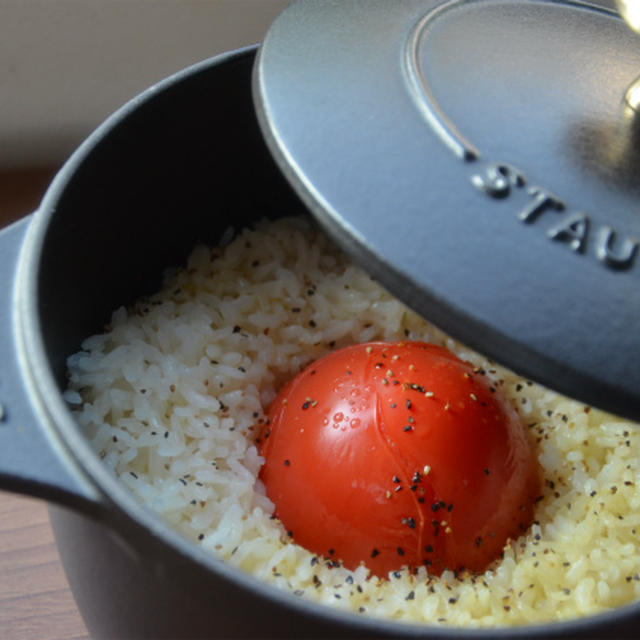ストウブで「トマトご飯」と七夕ですね