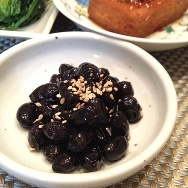 「コンチャバン」 ～ 黒豆の醬油煮。