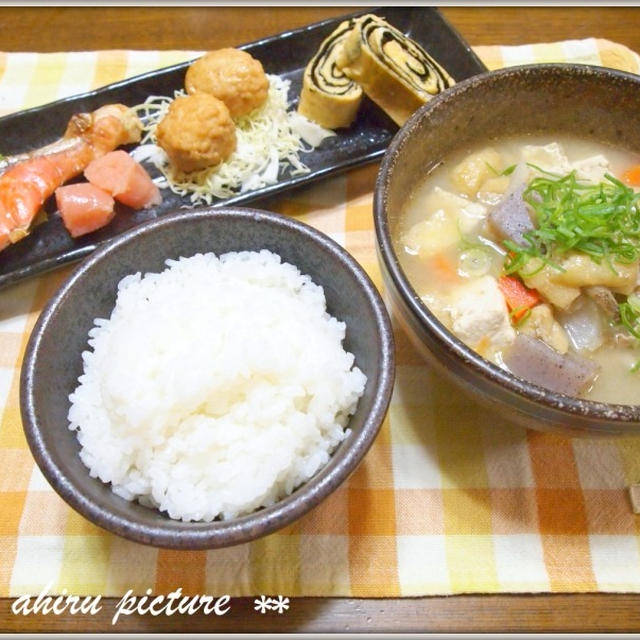 ahiru ご飯 …お米が主役な夜ご飯…