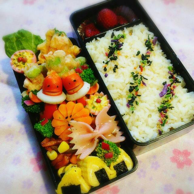 旦那の夜勤のお弁当♪