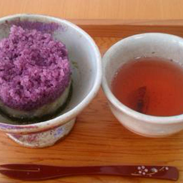 紫芋と抹茶のソルギ