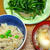 エリンギの炊き込みご飯と空芯菜の炒めもの