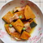レンジだけで作れます♪簡単＊かぼちゃとベーコンのコンソメ煮＊