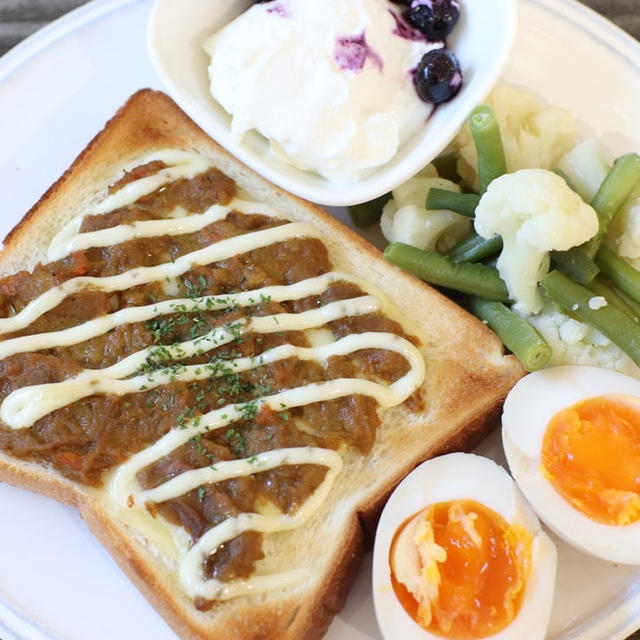 冷凍カレーでリメイク朝ごはん！とコストコは私には高難度でした…(;´∀｀)