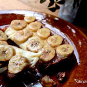 ハニーバナナチーズトースト♡【#朝ごはん#トースト#簡単レシピ】
