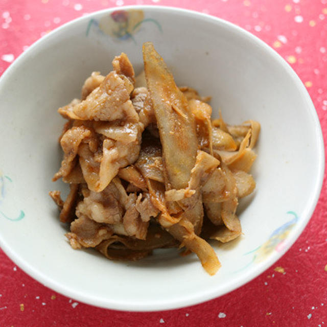 ごぼうの味噌炒め