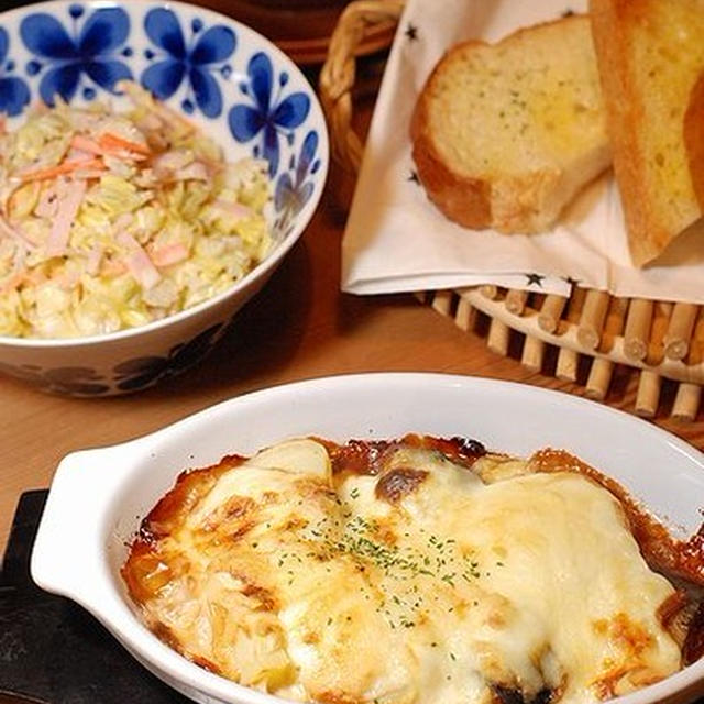 流行りのサバ缶を使って♡461円＊サバ缶の和風グラタン定食