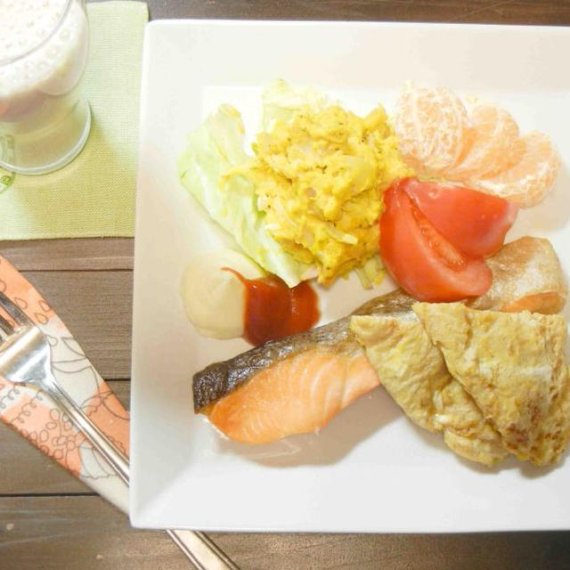 かぼちゃサラダの朝食プレート/お手軽ランチパック