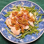 鶏肉と水菜の中華風サラダ