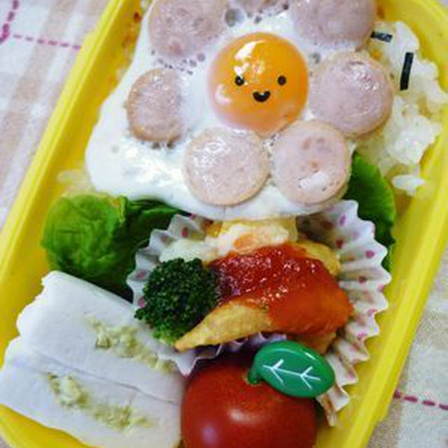 スマイルウインナーエッグのお弁当