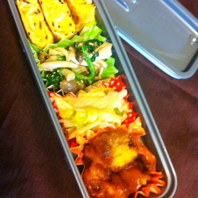 和風カレー唐揚げ煮弁当