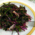 色がキレイ♡紫水菜のフレッシュサラダ。妊娠6か月悪阻の波とランチ。 by Mariさん