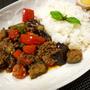 ひき肉とバジルのレッドカレーペースト炒め！！