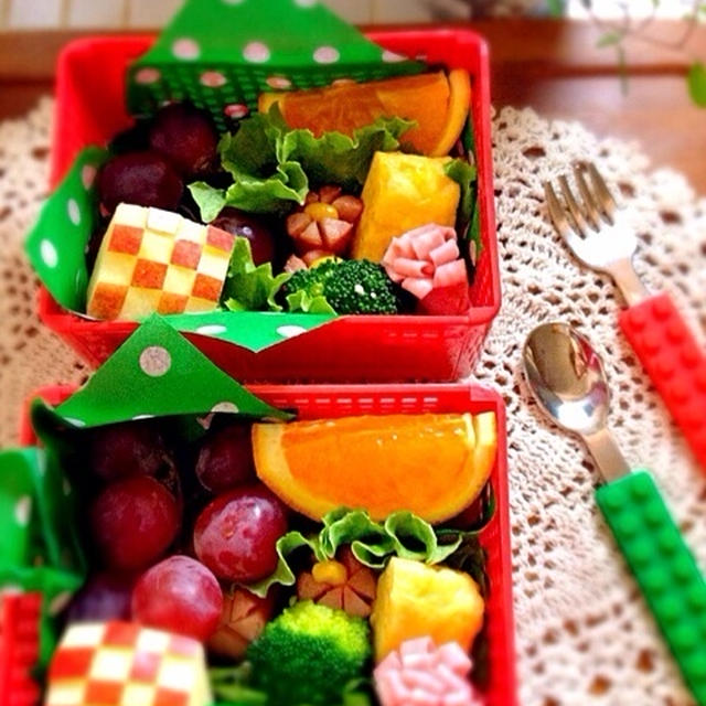 【弁当オカズ】ビアハムのお花な作り方☆オカズだけ弁当