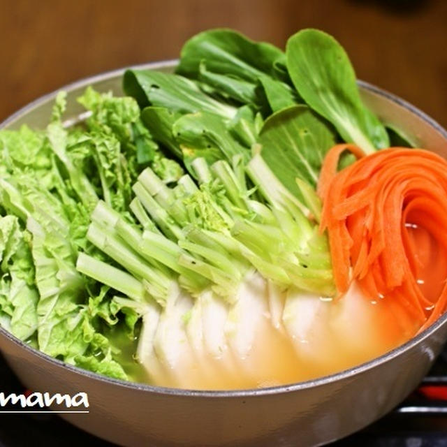 ストーブで！鶏白湯鍋