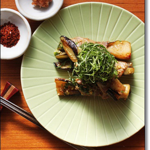 ジューシー♪肉巻き茄子