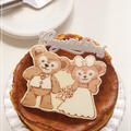 ダッフィー＆シェリーメイのHappy Weddingケーキ＊キャラチョコ・キャラケーキ