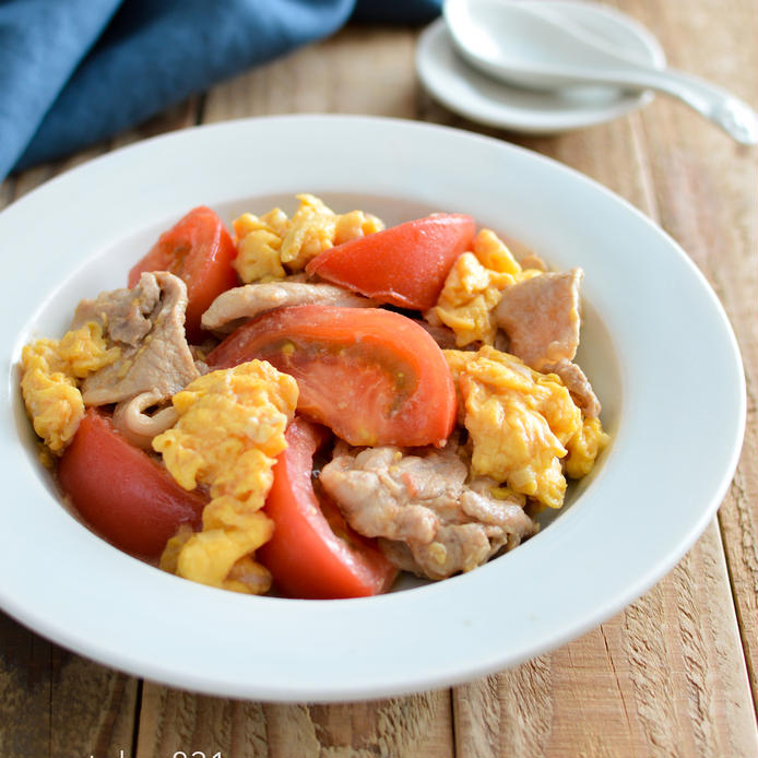 メイン料理から副菜・スープにも♪ 「トマトと卵」の人気レシピ20選の画像