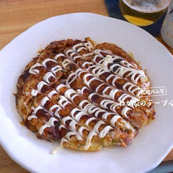 小麦粉なしの「お好み焼き」ふんわりしっとり食感！