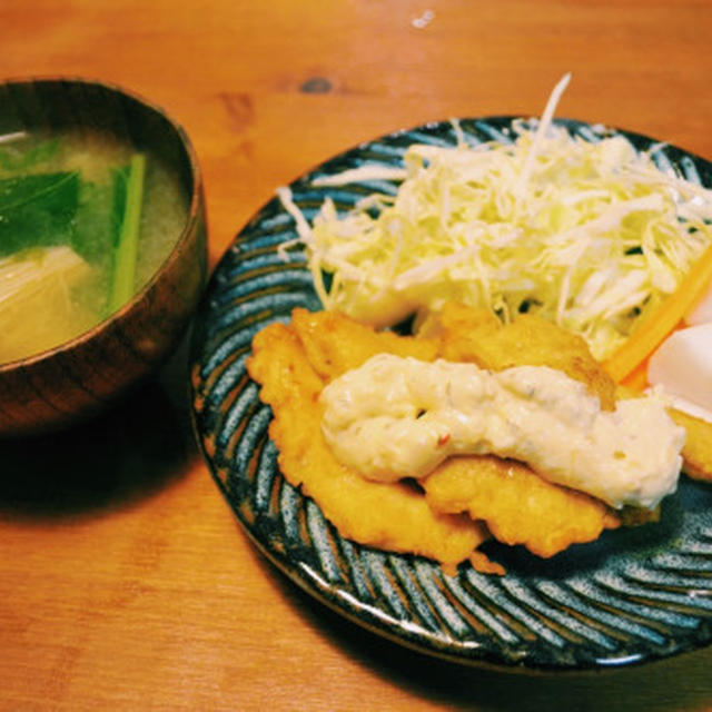 チキン南蛮定食日清のからあげ粉（水で溶かすタイプ）がおいしかったので、調子に乗ってチキン南蛮も試しました。（メーカー名は失念）胸肉...