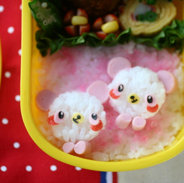 桃色ぱんだちゃん弁当の作り方２?明日のお弁当はコレ。編?