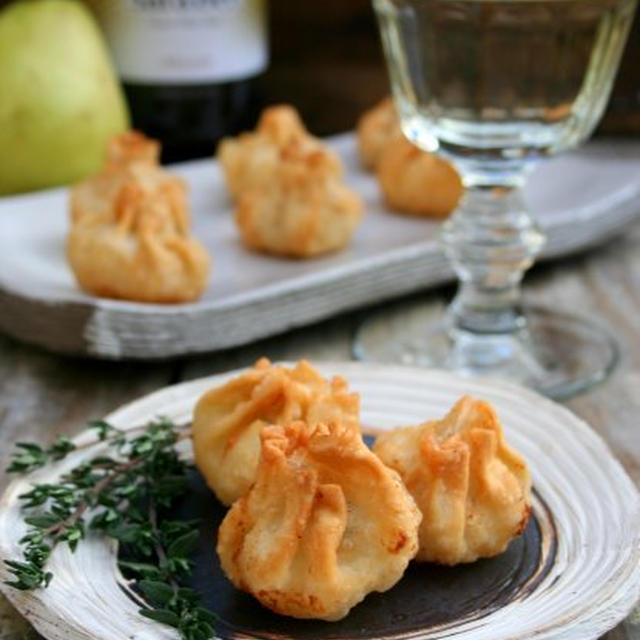 Pear Blue Cheese Pouches洋梨とブルーチーズ包み揚げ