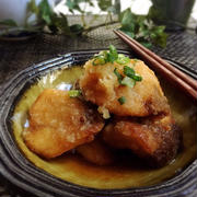 ブリの揚げおろし煮 と 寝袋で冬眠中