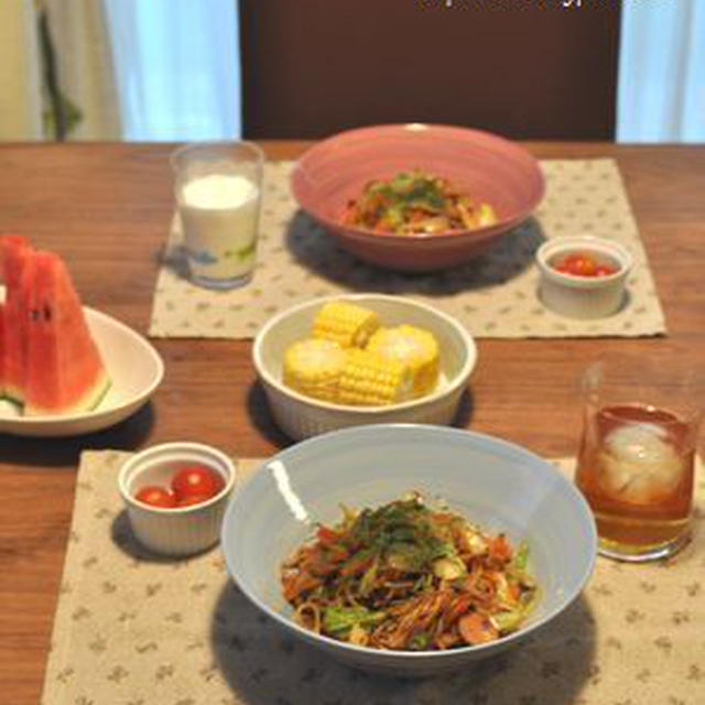 醤油麹で焼きそば