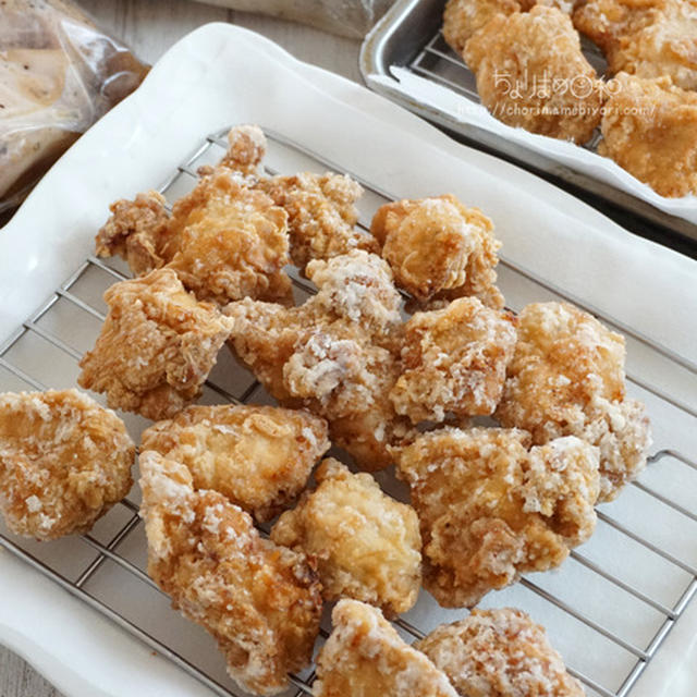 冷凍ストック用作り置き。（唐揚げ＆サラダチキン）