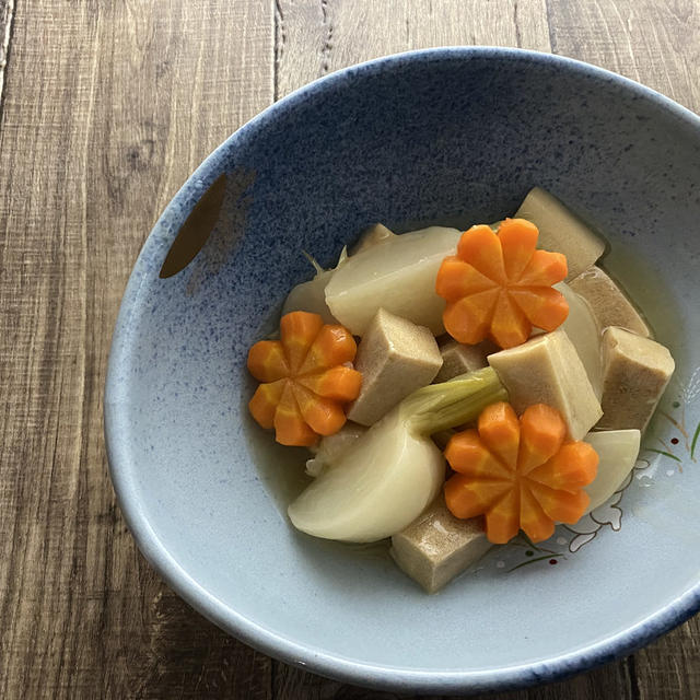 かぶと高野豆腐のわさびあん