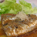 秋刀魚の白ごま味噌煮