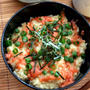 Egg Rice with Marinated Pollock Roe明太子のせ卵かけご飯