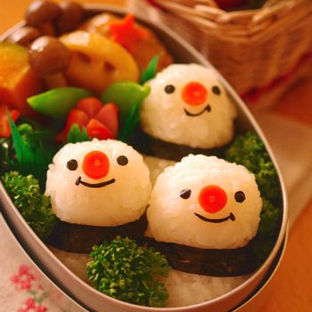 ミニ雪だるまのお弁当