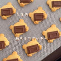 「くまの板チョコクッキー」SNSで300万回再生超えの人気クッキー♡かんたんかわいいクッキーレシピだよ！