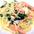 サーモンのクリームパスタ〜ブナピーとほうれん草入り
