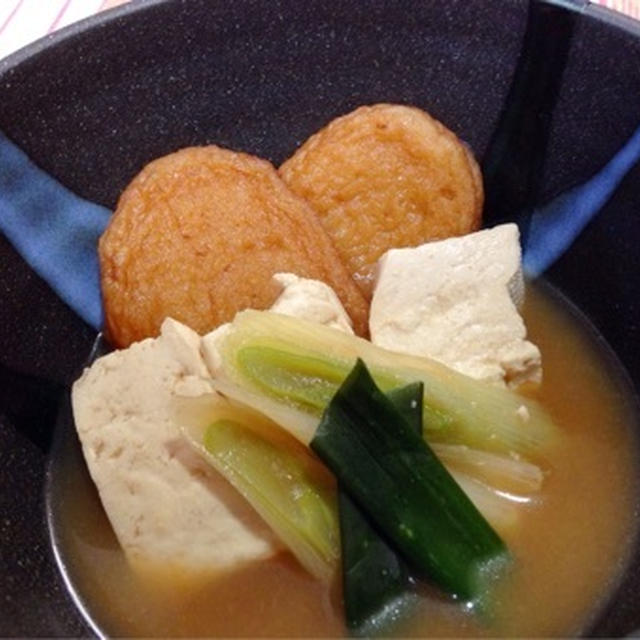 お味噌汁みたいなお豆腐の煮物