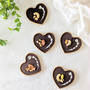 ハートラブリートレーに手作りチョコスイーツを♪