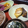 熱燗で西京パスタ
