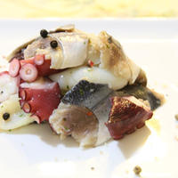 ハウススパイス　de　シメ鯖と魚介のサラダ