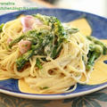 菜の花のクリームパスタ