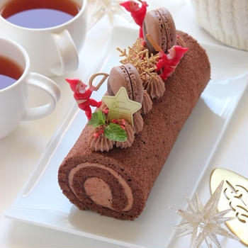 ブッシュドノエル　＆　チョコレートケーキ　~ちょっと早いクリスマス気分♬