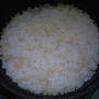 湯立てで白米（９４７）。。。北海道石狩平野砂川産特別栽培米ゆめぴりか・白米（あいざわ米店）と茨城県産うまかっぺコシヒカリ玄米・新米（あいざわ米店）