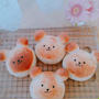 白ごまのくまちゃんパン♪ポテトサラダサンド♪
