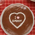 I LOVE DADDY チョコレートケーキ by オチケロンさん