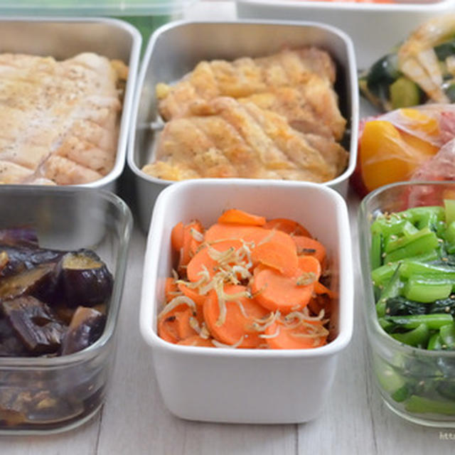 今週の作り置き。034W（晩ごはん用も）