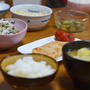 ありもの晩ごはん。(*´з`)